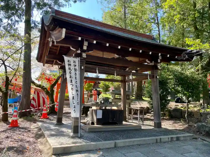 針綱神社の手水舎