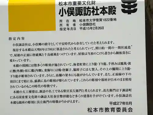 小俣諏訪社(長野県)