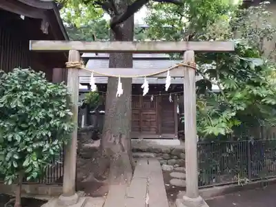月見岡八幡神社の鳥居