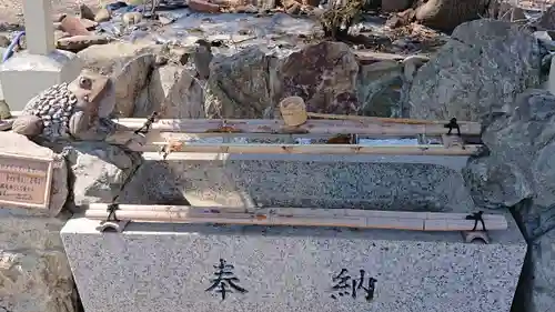 星置神社の手水舎