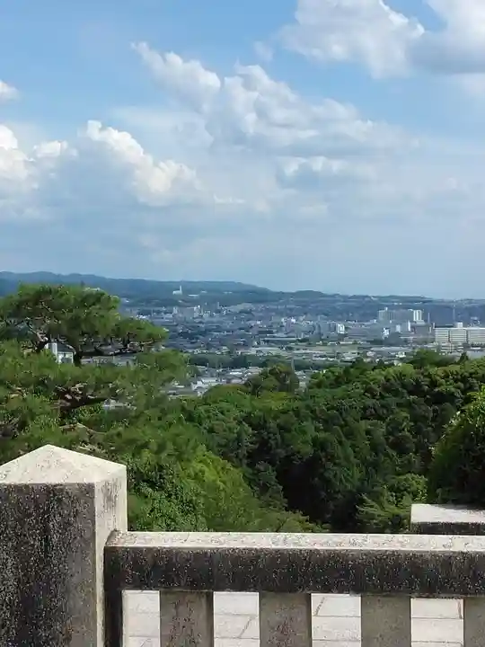 明治天皇伏見桃山陵の景色
