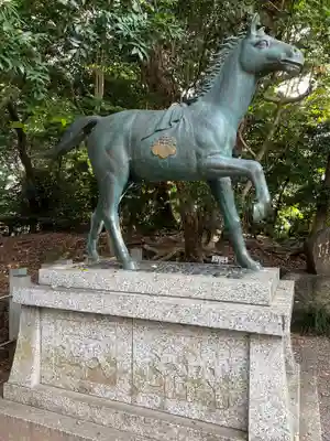 八百富神社の狛犬