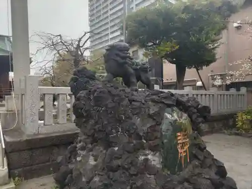 胡録神社の狛犬