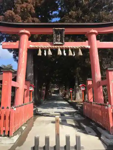 遠野郷八幡宮の鳥居