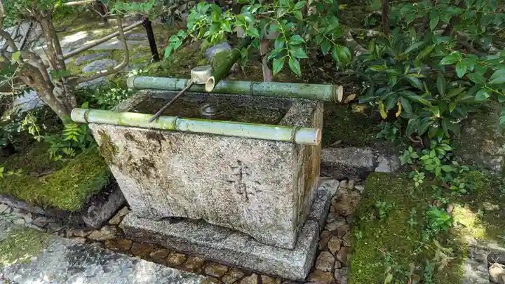 常寂光寺の手水舎