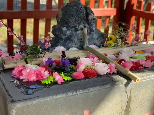 胡録神社の手水舎