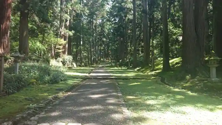 平泉寺白山神社の周辺