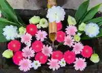 差出磯大嶽山神社 仕事と健康と厄よけの神さまの手水舎