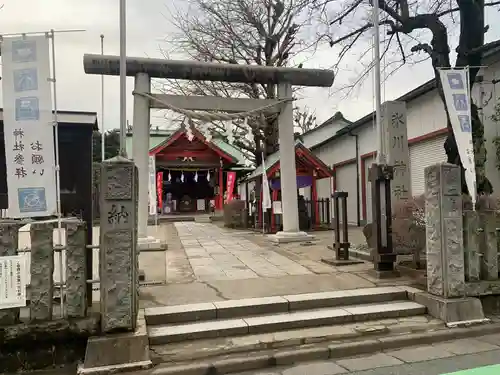 葛飾氷川神社の鳥居