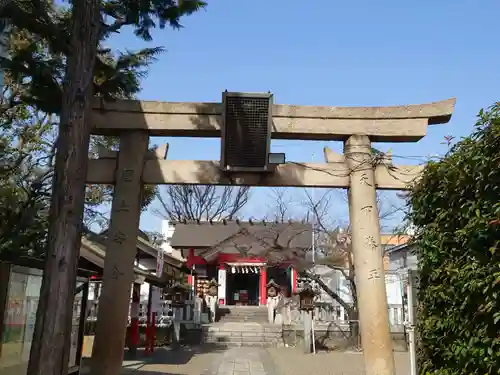 元郷氷川神社の鳥居