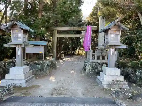 竹大與杼神社の鳥居