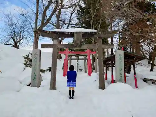 鶴ケ城稲荷神社の鳥居