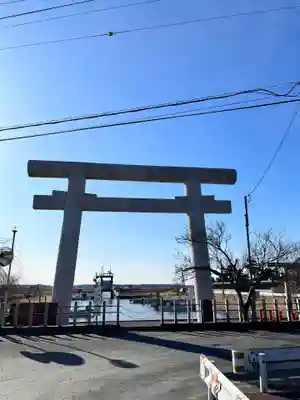 息栖神社の鳥居