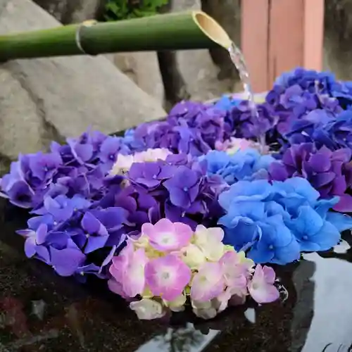 差出磯大嶽山神社 仕事と健康と厄よけの神さまの手水舎