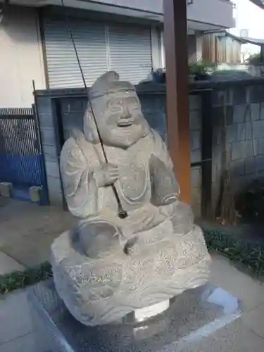 千住神社の像