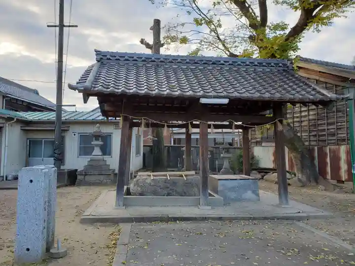 能見神明宮(元能見)の手水舎