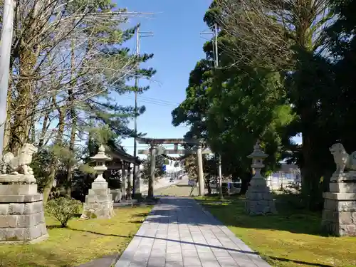 小杉神社の庭園