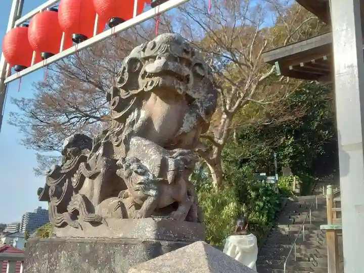 叶神社(東叶神社)の狛犬