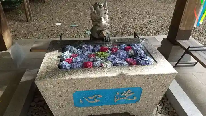 滑川神社 - 仕事と子どもの守り神の手水舎