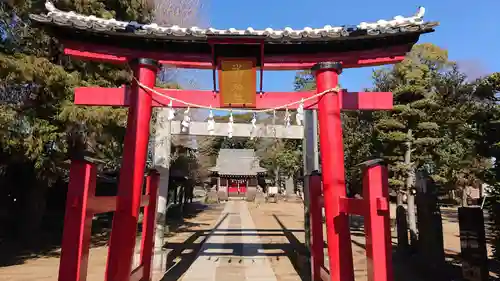 深作氷川神社の鳥居