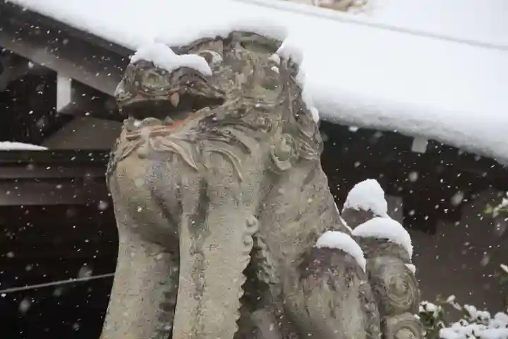 開成山大神宮の狛犬