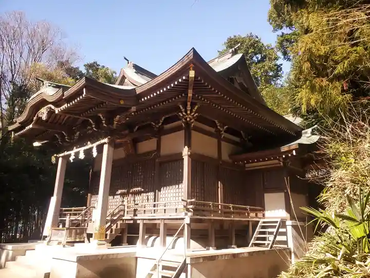 西八朔杉山神社の本殿・本堂
