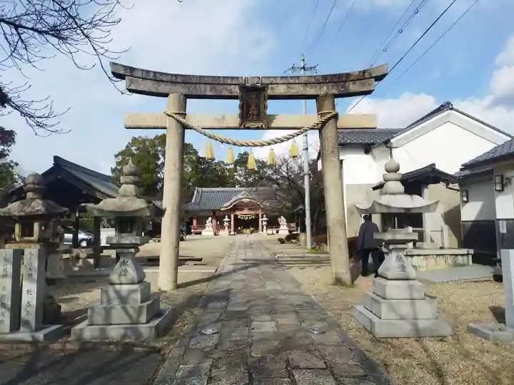 百済王神社の鳥居