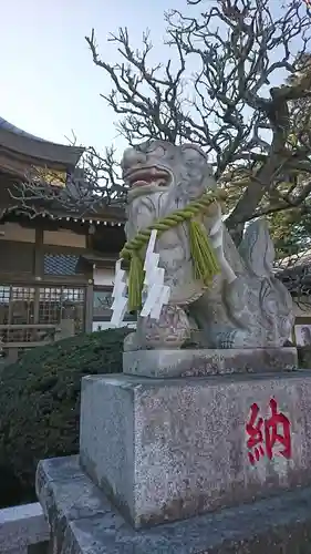 水海道天満宮の狛犬