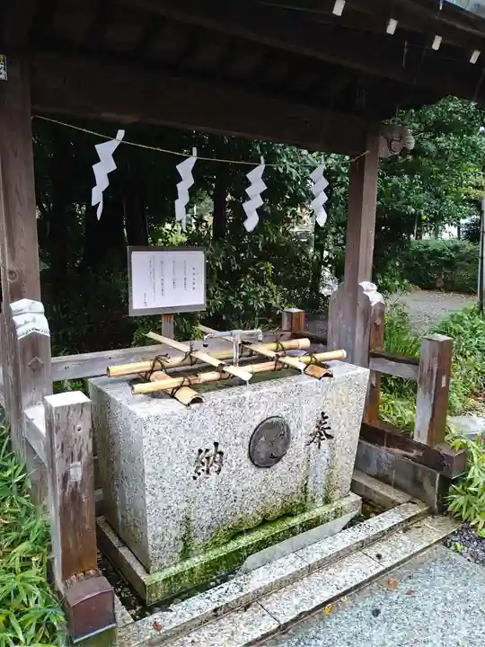 立川熊野神社の手水舎