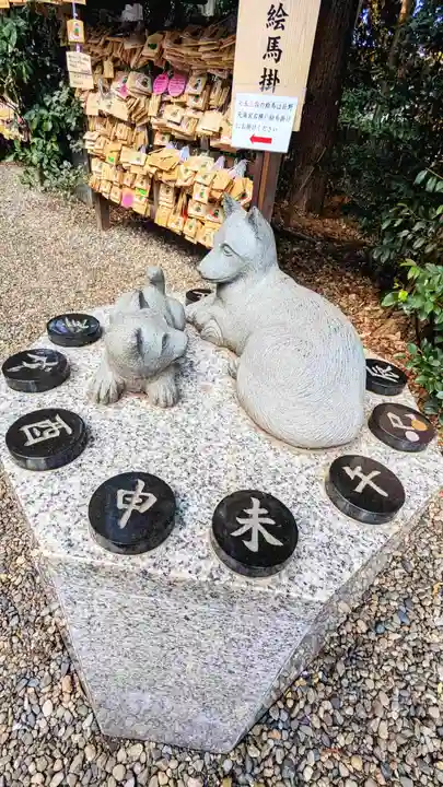 岩槻久伊豆神社の像