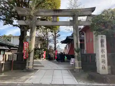 麻布氷川神社の鳥居