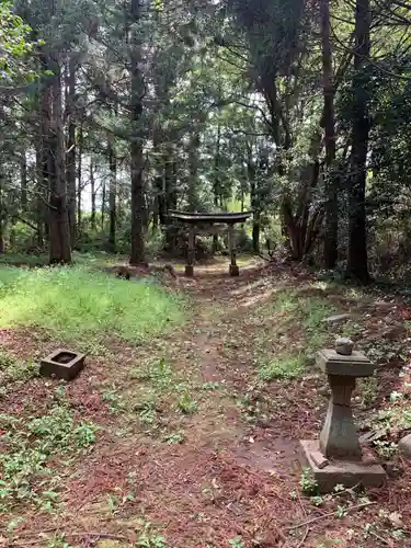 神社（名称不明）の鳥居