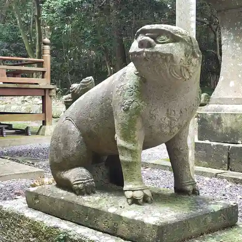 温泉神社の狛犬