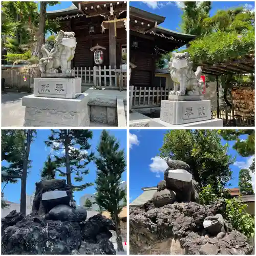 お三の宮日枝神社の狛犬