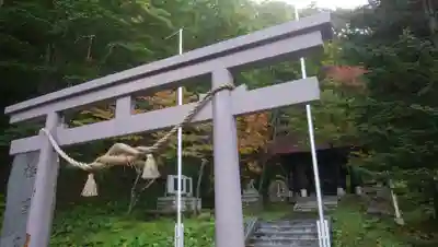 大雪山層雲峡神社の鳥居
