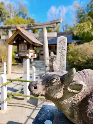 和泉國一之宮　大鳥大社の狛犬