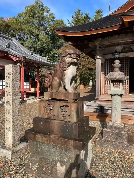 柏原八幡宮の狛犬