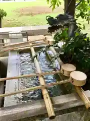 新倉氷川八幡神社の手水