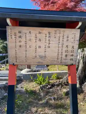 月読神社（松尾大社摂社）の歴史