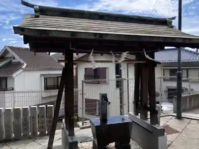 太田杉山神社・横濱水天宮の手水舎