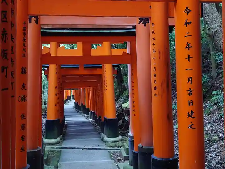 伏見稲荷大社 御膳谷奉拝所の鳥居