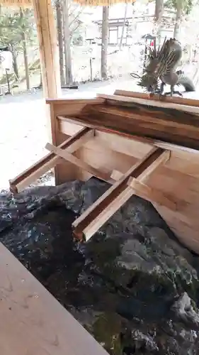 義經神社の手水舎