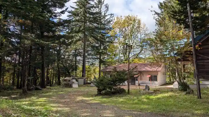 占冠神社の庭園
