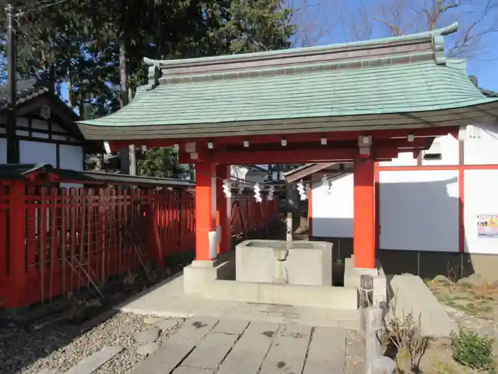 生島足島神社の手水舎