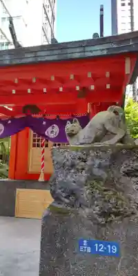 栁神社の狛犬