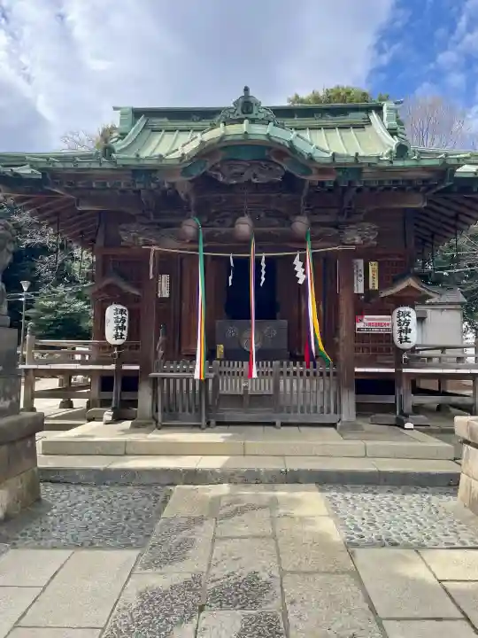 諏訪神社の{uncategorized: "未分類", other: "その他", undefined: "問題あり", building: "その他建物", grave: "お墓", sacred_gate: "鳥居", guardian: "狛犬", statue: "像", buddha: "仏像", history: "歴史", nature: "自然", garden: "庭園", animal: "動物", pagoda: "塔", temizu: "手水舎", mountain_gate: "山門・神門", sanctuary: "本殿・本堂", subordinate: "末社・摂社", art: "芸術", scenery: "景色", jizo: "地蔵", ema: "絵馬", goshuin: "御朱印", omikuji: "おみくじ", items: "授与品その他", amulet: "お守り", goshuincho: "御朱印帳", eats: "食事", festival: "お祭り", votive_dance: "神楽", shichigosan: "七五三参", wedding: "結婚式", experience: "体験その他", initially: "初詣", around: "周辺", anti_infection: "感染症対策"}