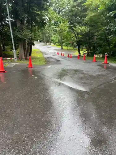 旭川天満宮の庭園