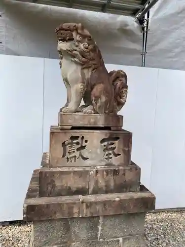 柏原八幡宮の狛犬