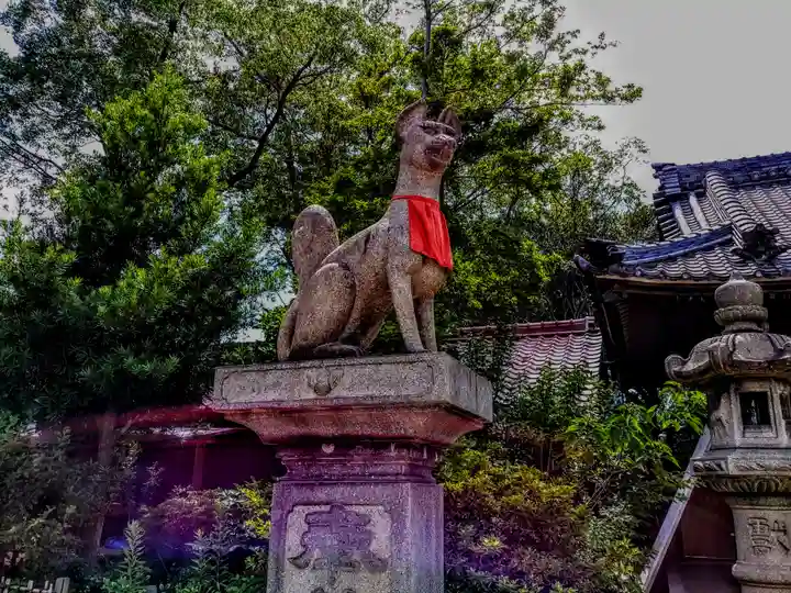 稲荷社(松江稲荷社)の狛犬