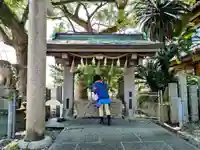 津田八幡神社の手水舎